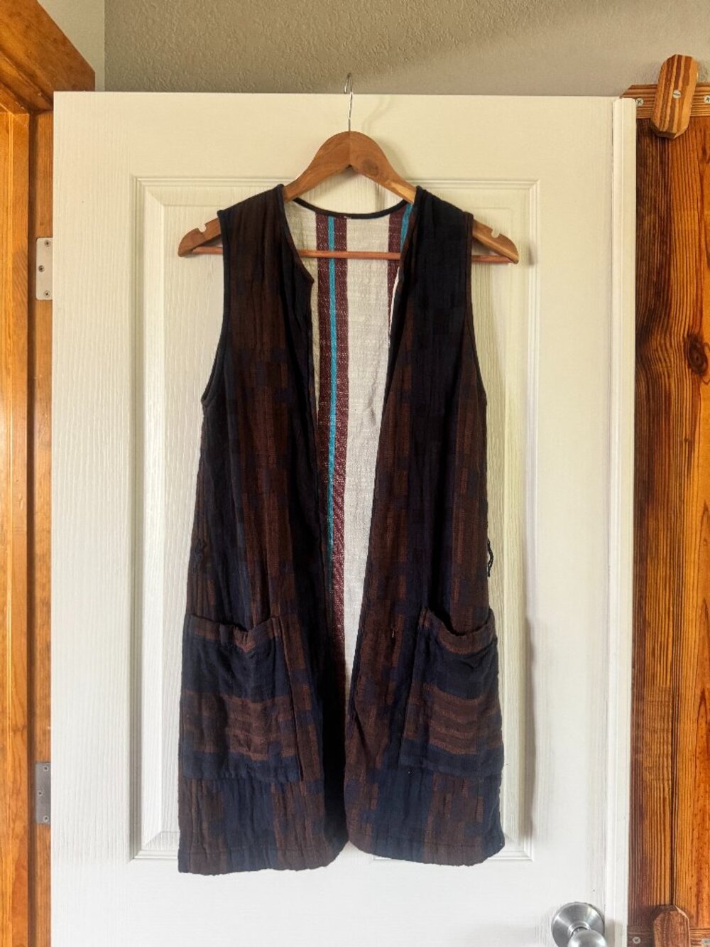 Ace&Jig Reversible Vest in Chore/Fable with Belt, Size XS-S